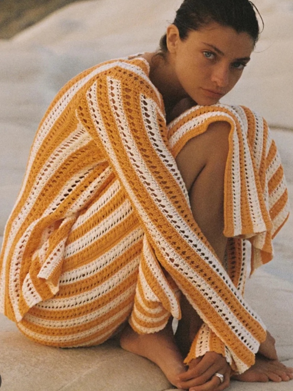Zulu & Zephyr Stripe Cotton Knit Top